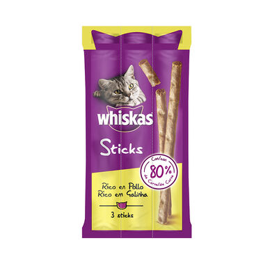 Whiskas Sticks Snacks Frango para Gatos 